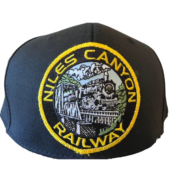 Nile Cannon Railway Embroidered Black Snap Back Hat - Picture 5 of 7